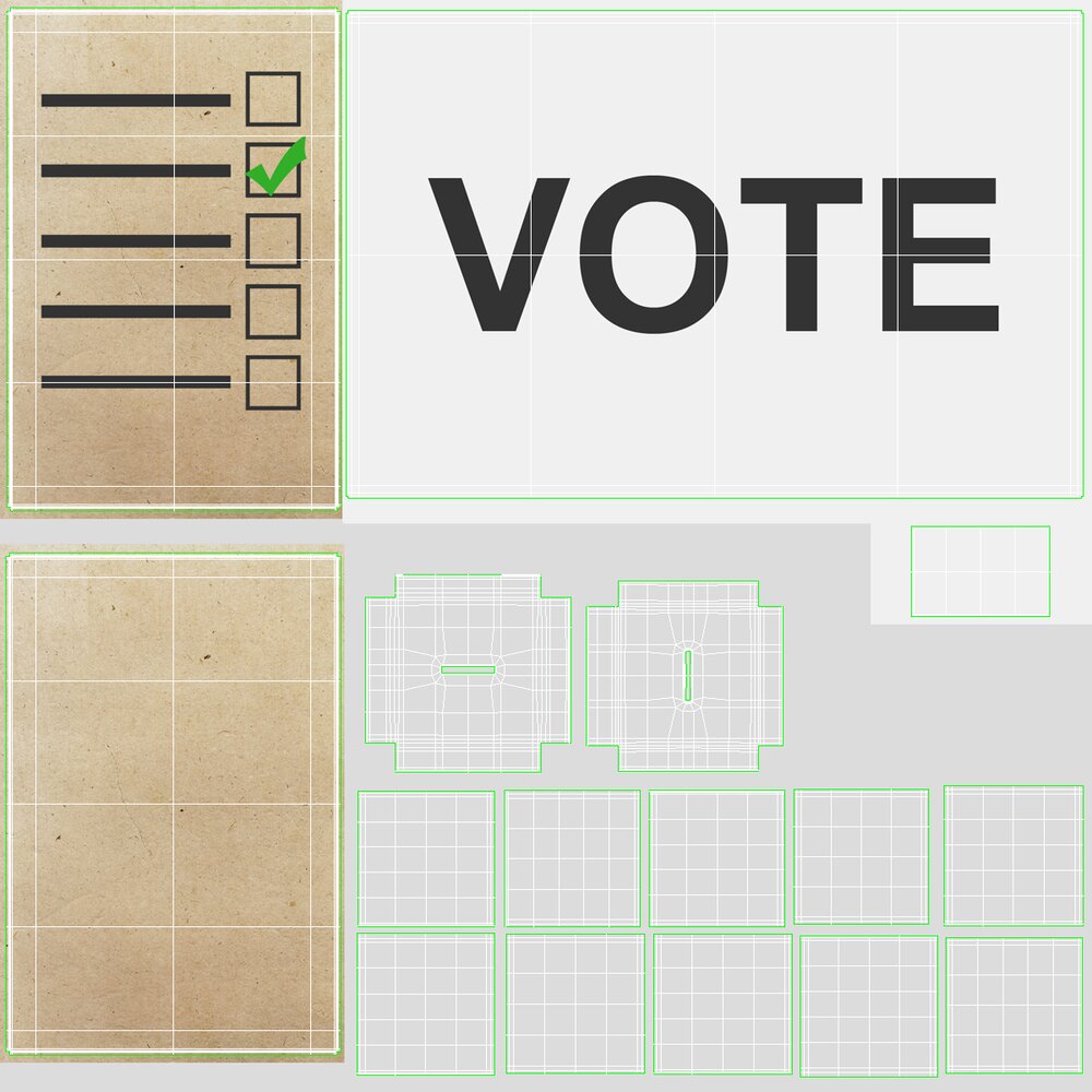 Vote Box Icon 3D model - Download Symbols on 3DModels.org