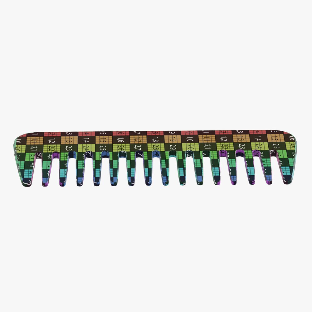 Hair Comb Plastic Type 1 3D model - Download Health and Beauty on ...