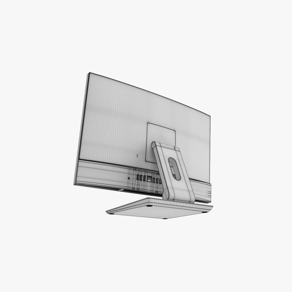 All-in-one Desktop Computer 02 3D model - Download Computer monitor on ...