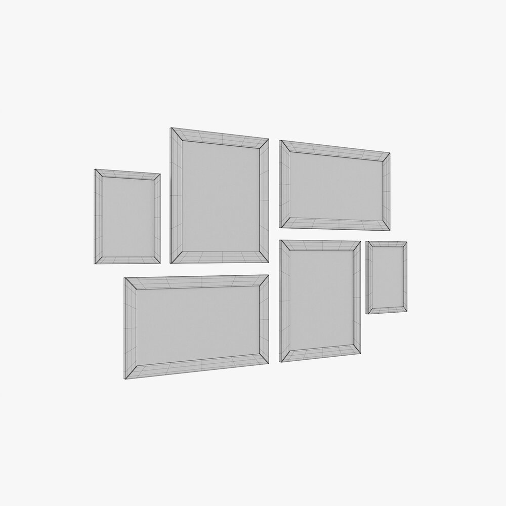 Photo Frame Set 03 3D model - Download Decoration on 3DModels.org
