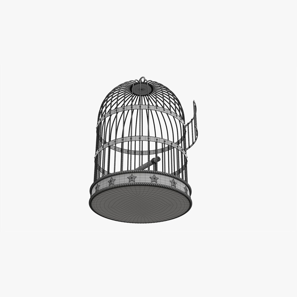アンティーク金属製鳥かご 3Dモデル - ダウンロード 趣味 オン