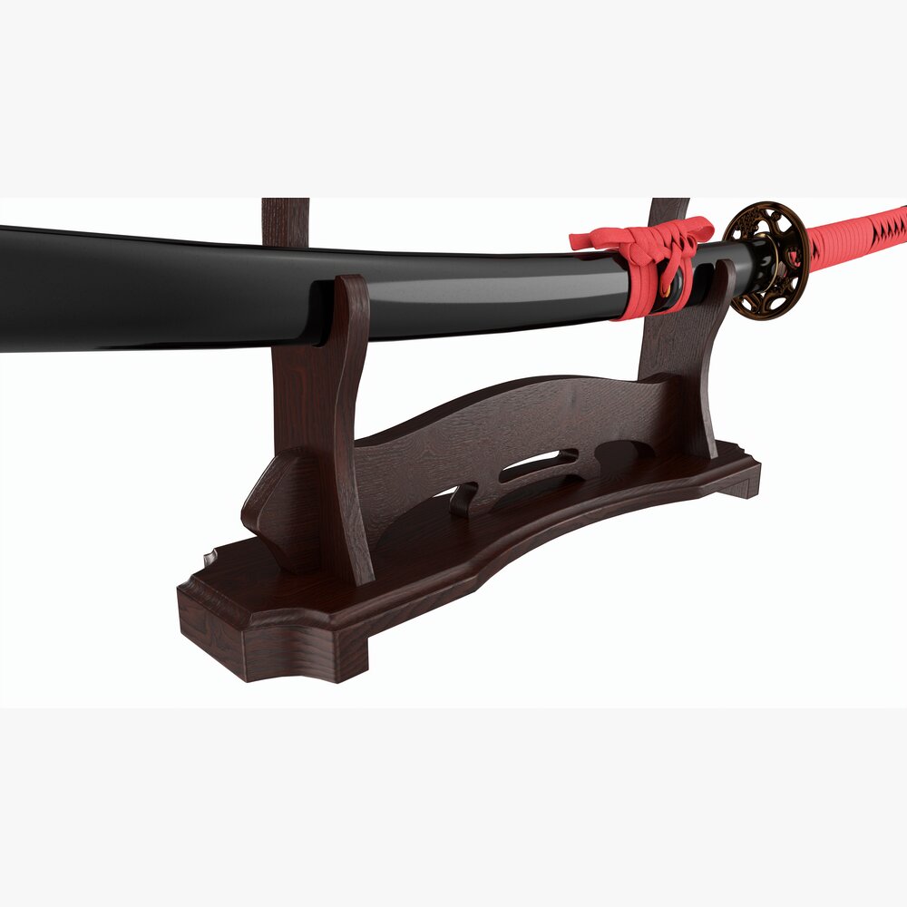 日本刀和胁差套装3D模型- 下载Bladed Weapon 开启3DModels.org