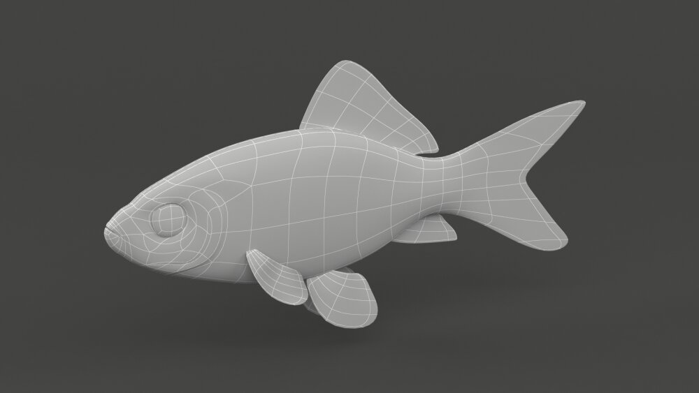 Gold Fish 3D model - Download Fish on 3DModels.org