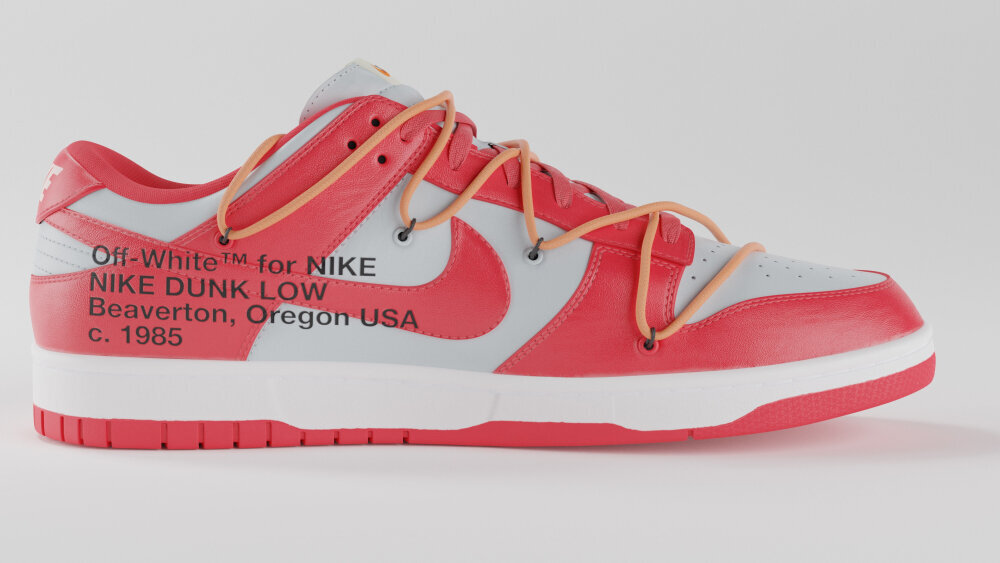 ナイキ ダンク ロー オフホワイト ユニバーシティレッド ダンク（NIKE
