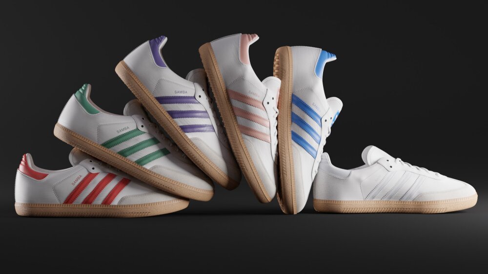 adidas gazelle silver green womens Adidas Samba OG White/Black – Tip Top Shoes of New York main image 0