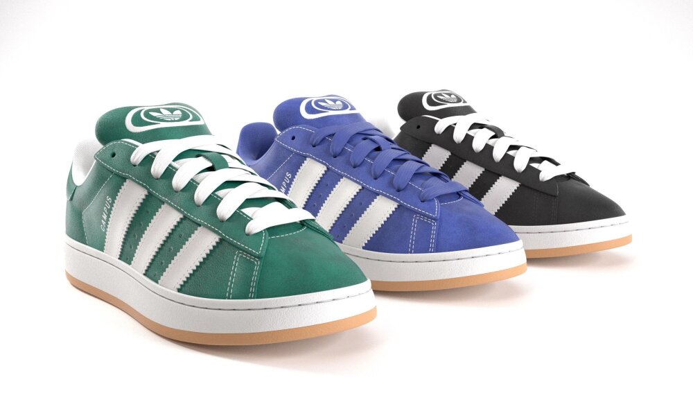 Adidas Campus 00s Mockpaket 3D-modell - Ladda ner Skor p 3DModels.org