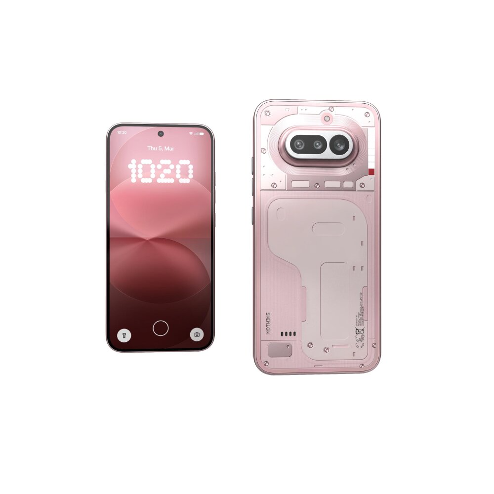 Nothing Phone 4a Pembe 3D modeli - İndir Telefonlar üzerinde