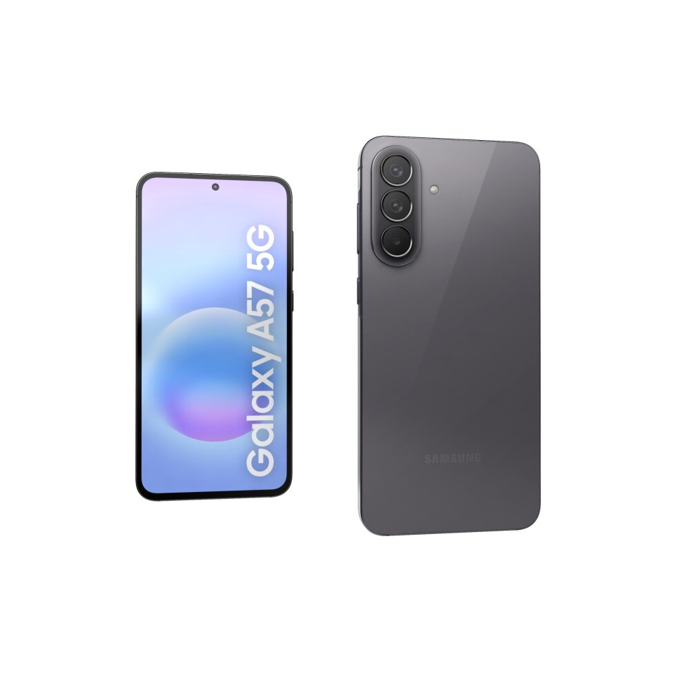 Samsung Galaxy A57 5G Gri 3D modeli - İndir Telefonlar üzerinde
