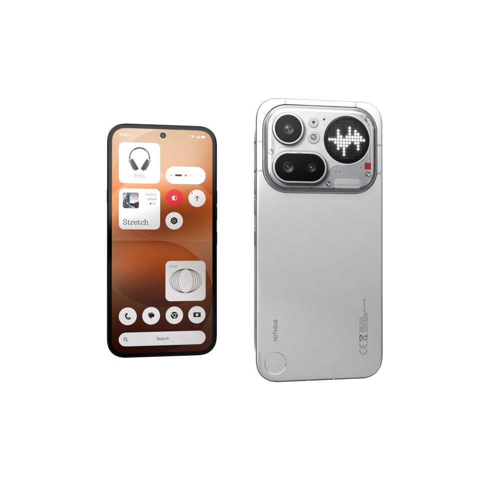 Nothing Phone 4a Pro Silver 3D model - Download Phones on 3DModels.org