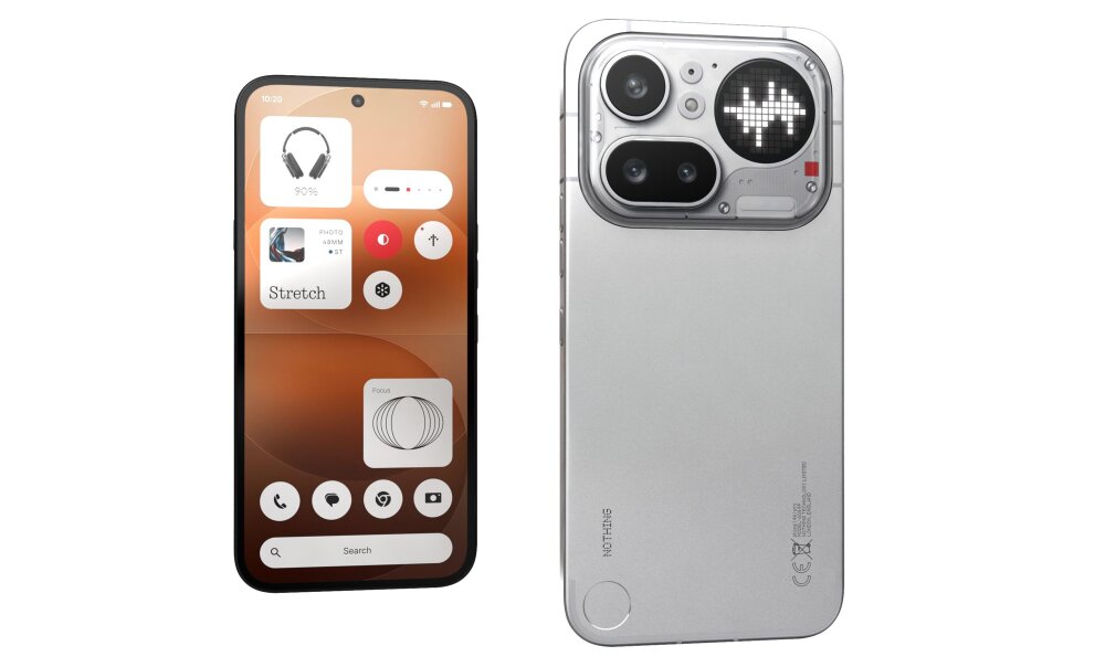 Nothing Phone 4a Pro Silver 3D model - Download Phones on 3DModels.org