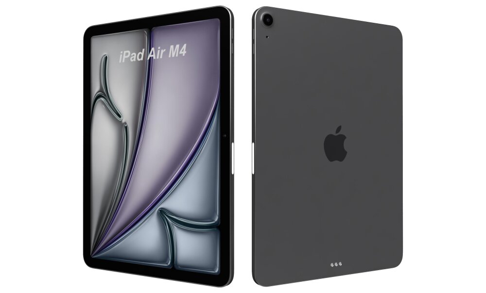 Apple iPad Air M4 11インチ 2026 スペースグレイ 3Dモデル