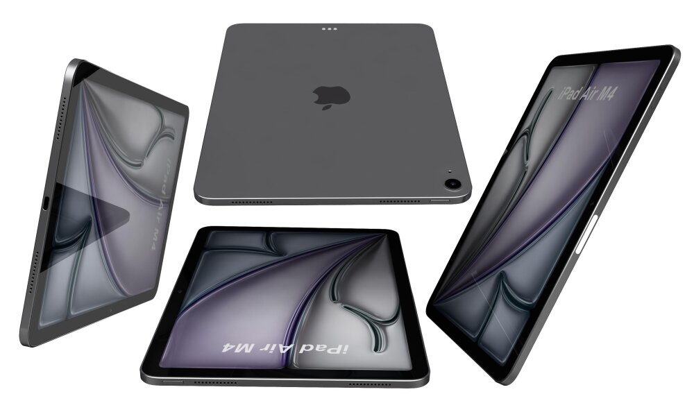 Apple iPad Air M4 11インチ 2026 スペースグレイ 3Dモデル