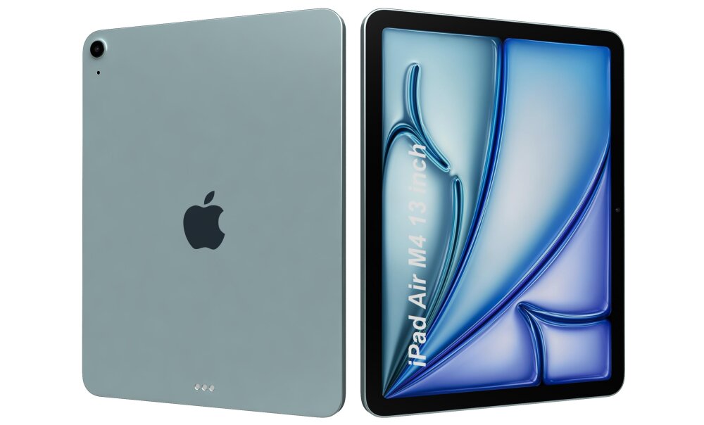 Apple iPad Air M4 13 Pulgadas 2026 Azul Modelo 3D - Descargar