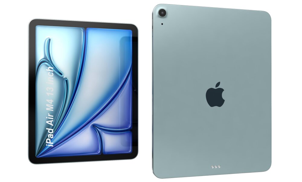 Apple Ipad Air M4 13 Inch 2026 Blue 3D model - Download Tablet on