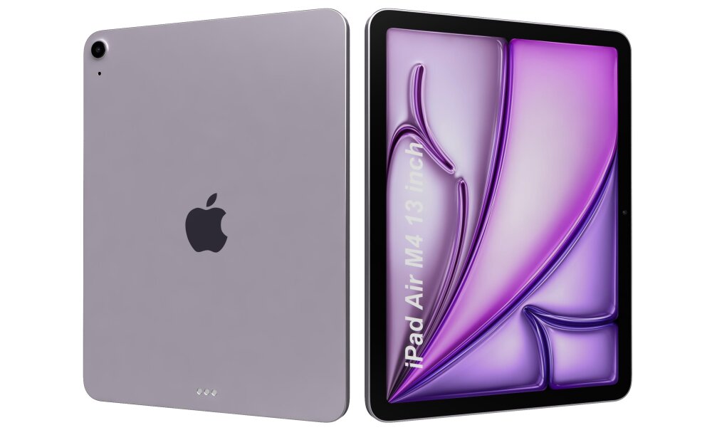 Apple iPad Air M4 13 Inch 2026 Mor 3D modeli - İndir Tablet