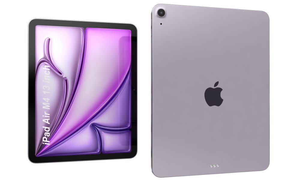 Apple iPad Air M4 13 Inch 2026 Púrpura Modelo 3D - Descargar