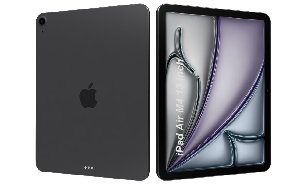 Apple Ipad Air M4 13 Inch 2026 Space Gray 3D model - Download