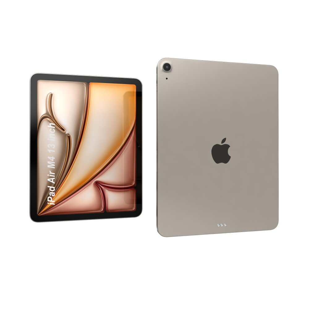 Apple iPad Air M4 13 Palců 2026 Starlight 3D model - Stáhnout