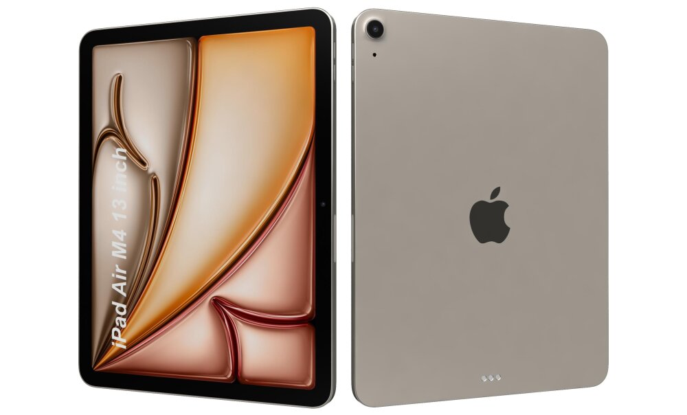 Apple iPad Air M4 13 Pulgadas 2026 Starlight Modelo 3D - Descargar