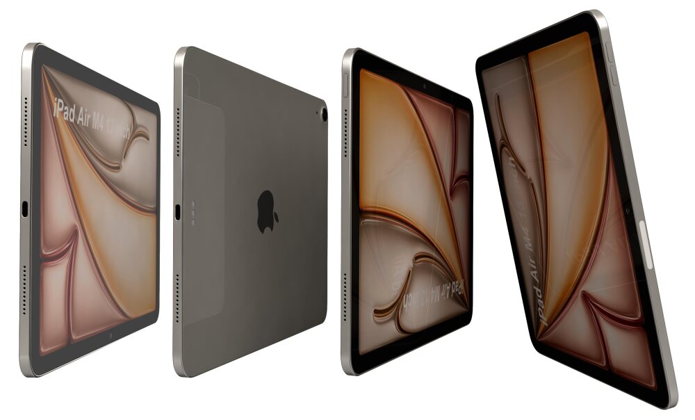 Apple Ipad Air M4 13 Inch 2026 Starlight 3D model - Download
