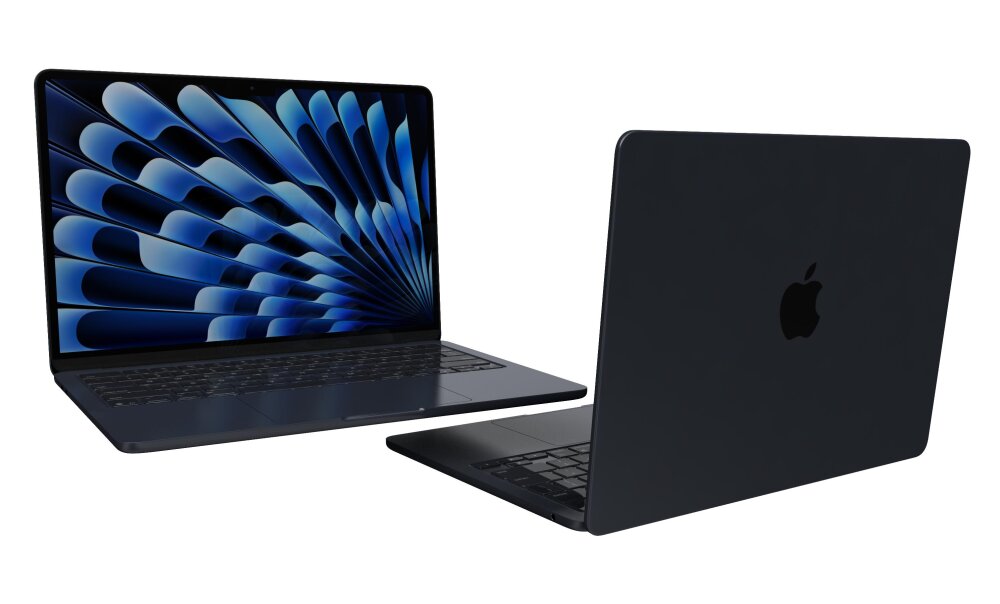 Apple MacBook Air 13 İnç ile M4 Çip Midnight 3D modeli - İndir