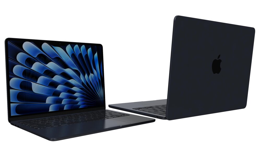 Apple MacBook Air 13 İnç ile M4 Çip Midnight 3D modeli - İndir