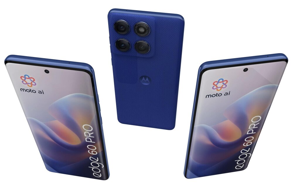 Motorola Edge 60 Pro Pantone Dazzling Blue 3D model - Download
