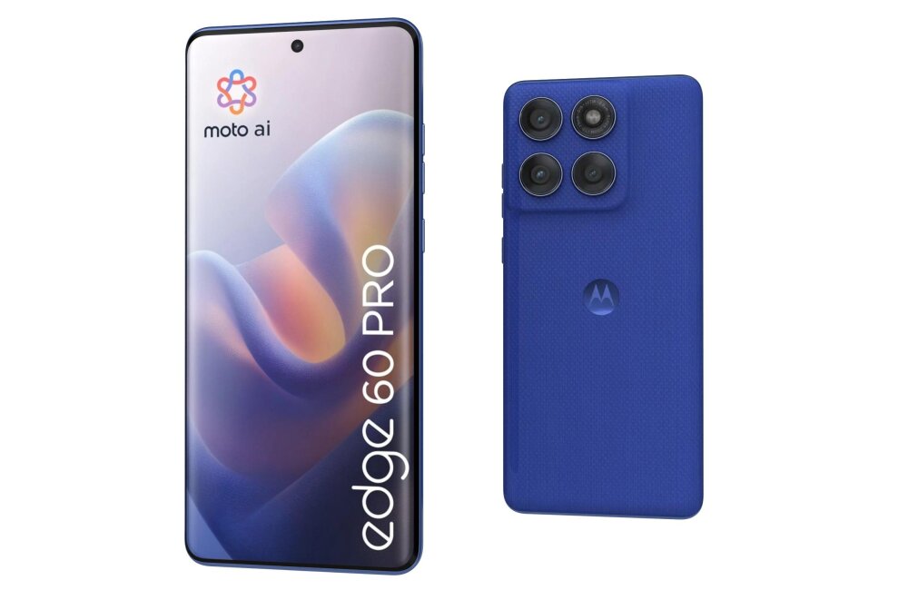 Motorola Edge 60 Pro Pantone Dazzling Blue 3D model - Download