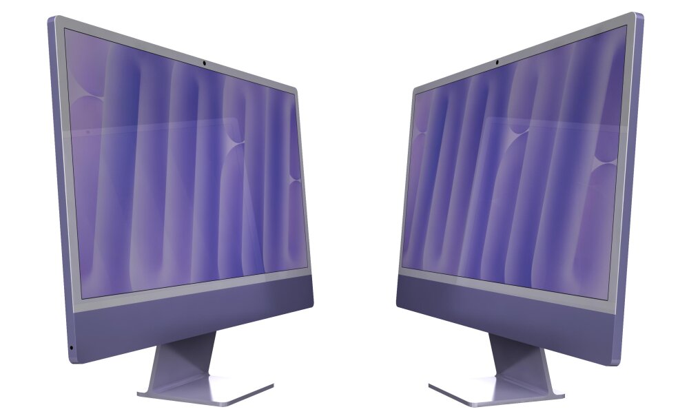 Apple iMac M4チップ 2024 パープル 3Dモデル - ダウンロード