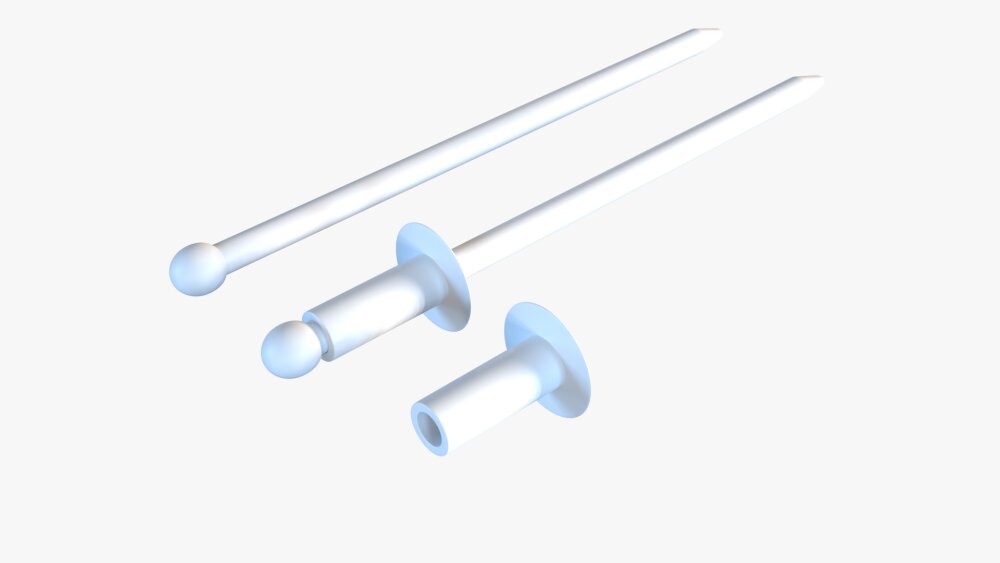 Rivet Pair 3D model - Download Tools on 3DModels.org
