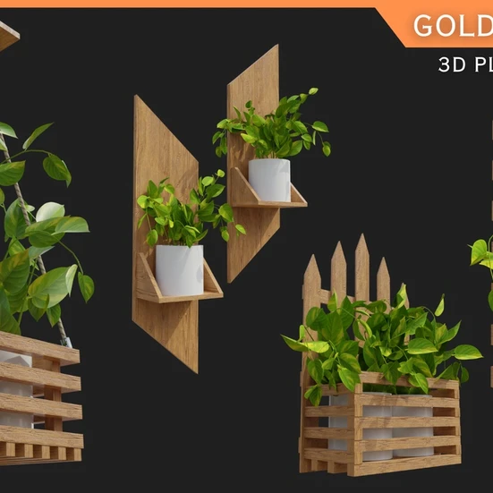 Hanging plants 3D Models Download - 3DModels.org