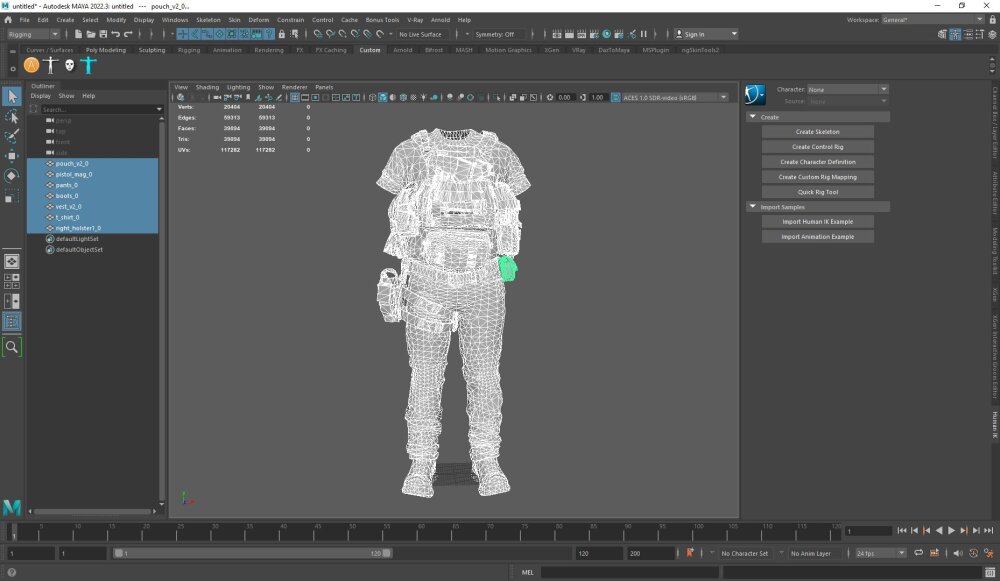 Tactical Operator Outfit Game Ready 3D model - Download Suits on ...
