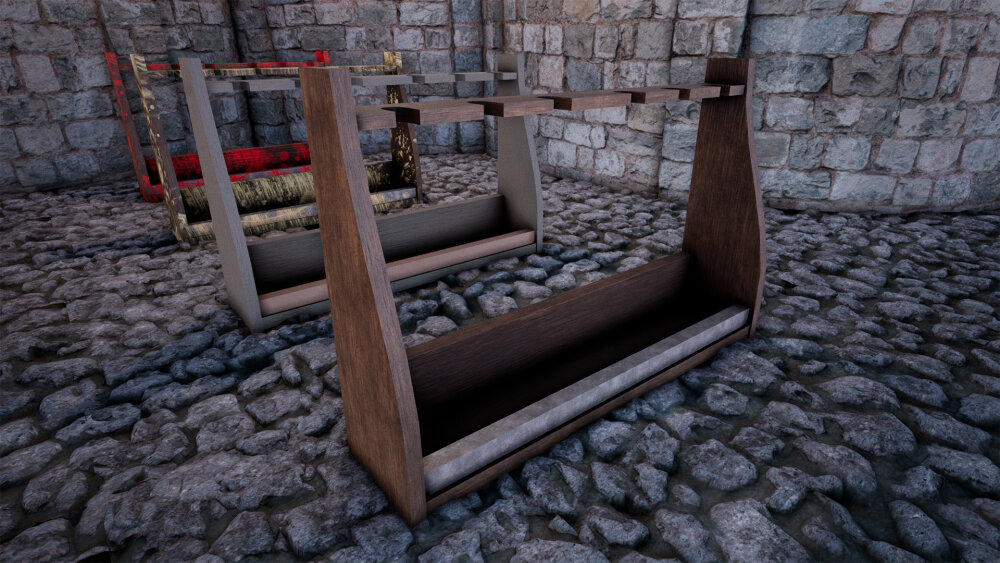 Shields and Racks 44 Variations 3D 모델 - 다운로드 Bladed Weapon on 3DModels.org