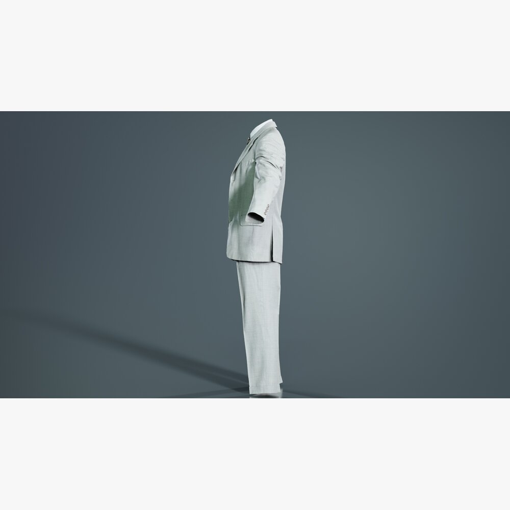 Classic Gray Suit Ensemble 3D model - Download Suits on 3DModels.org