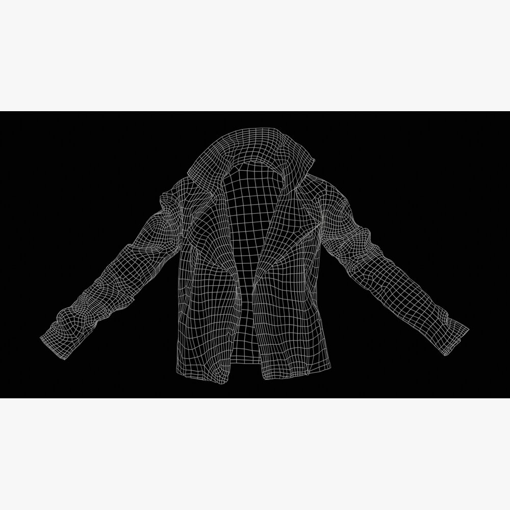 Dark Brown Leather Jacket Open 3D Model Download Coats On 3DModels Dark brown leather jacket open 3d model download coats on 3dmodels