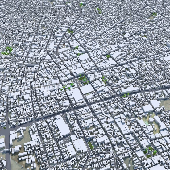 Aguascalientes Mexico 30km AI 3D model