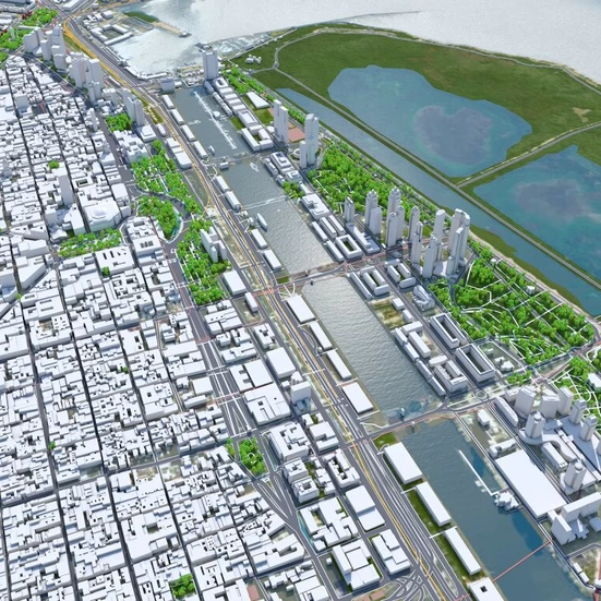 Greater Buenos Aires Argentina 3D model