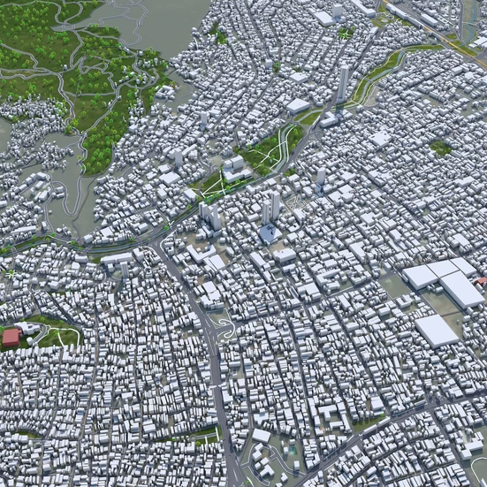 Cali Colombia 30km 3D model