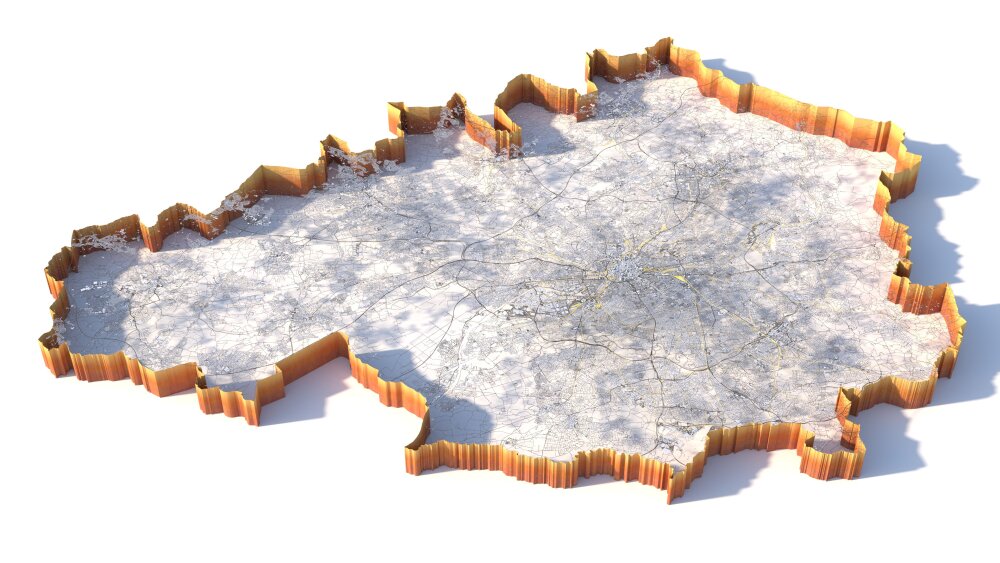 Manchester City United Kingdom 3D model - Download City on 3DModels.org