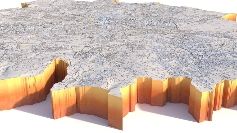 Manchester City United Kingdom 3D model - Download City on 3DModels.org