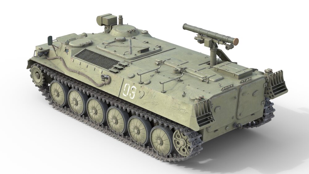 9K114シュトゥルムソビエト対戦車ミサイルシステム 3Dモデル