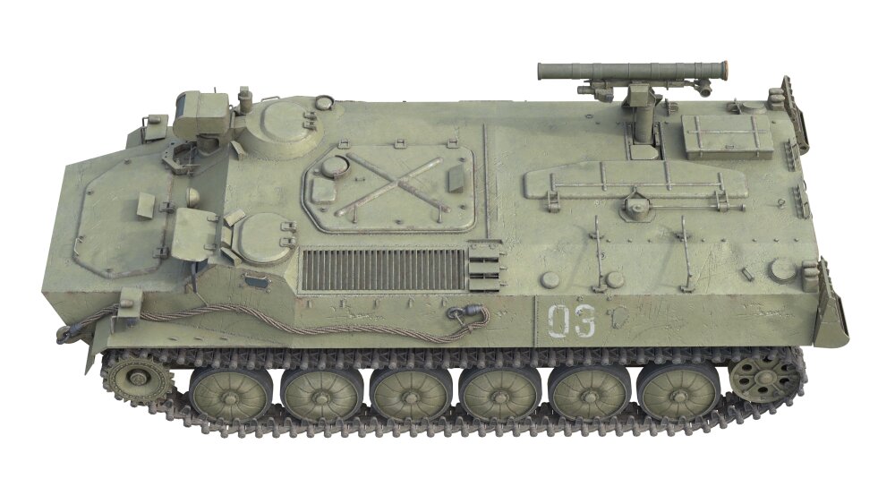 9K114シュトゥルムソビエト対戦車ミサイルシステム 3Dモデル