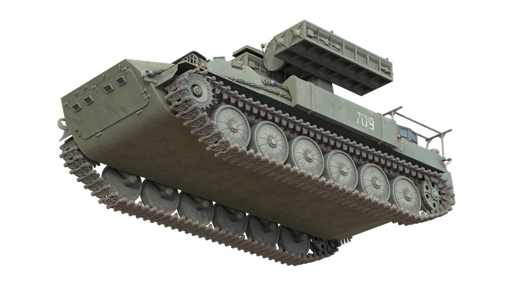 9K35 ストレラ-10 軍用地対空ミサイルシステム 3Dモデル