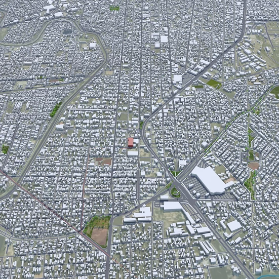 Reynosa Tamaulipas Mexico 30km 3D model