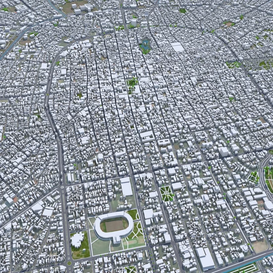 Santa Cruz De La Sierra Bolivia 50km 3D model